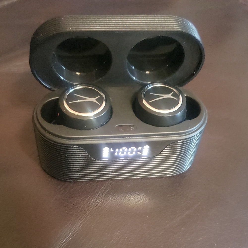 Wireless Black Earbuds with Charging Case